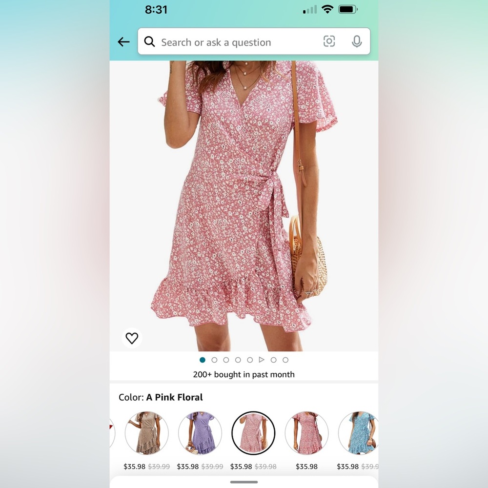 Naggoo floral dress purchased from Amazon